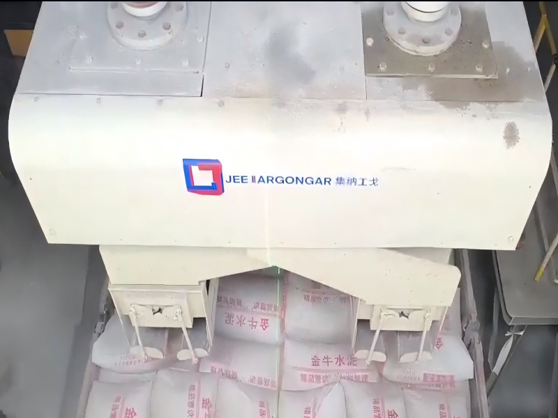 bagged cement palletizing and loading machine manufacturing plant